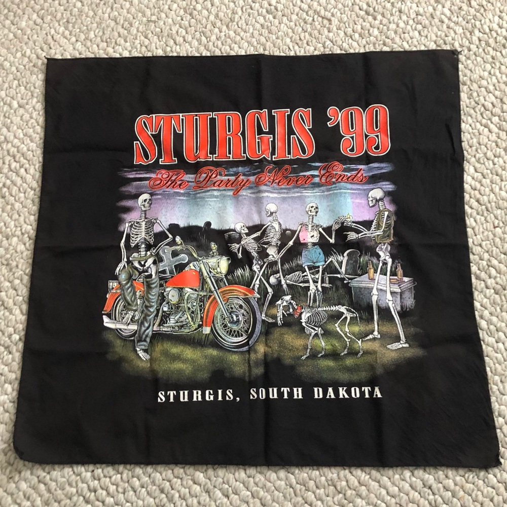 VINTAGE 1999 Sturgis Motorcycle Bandana